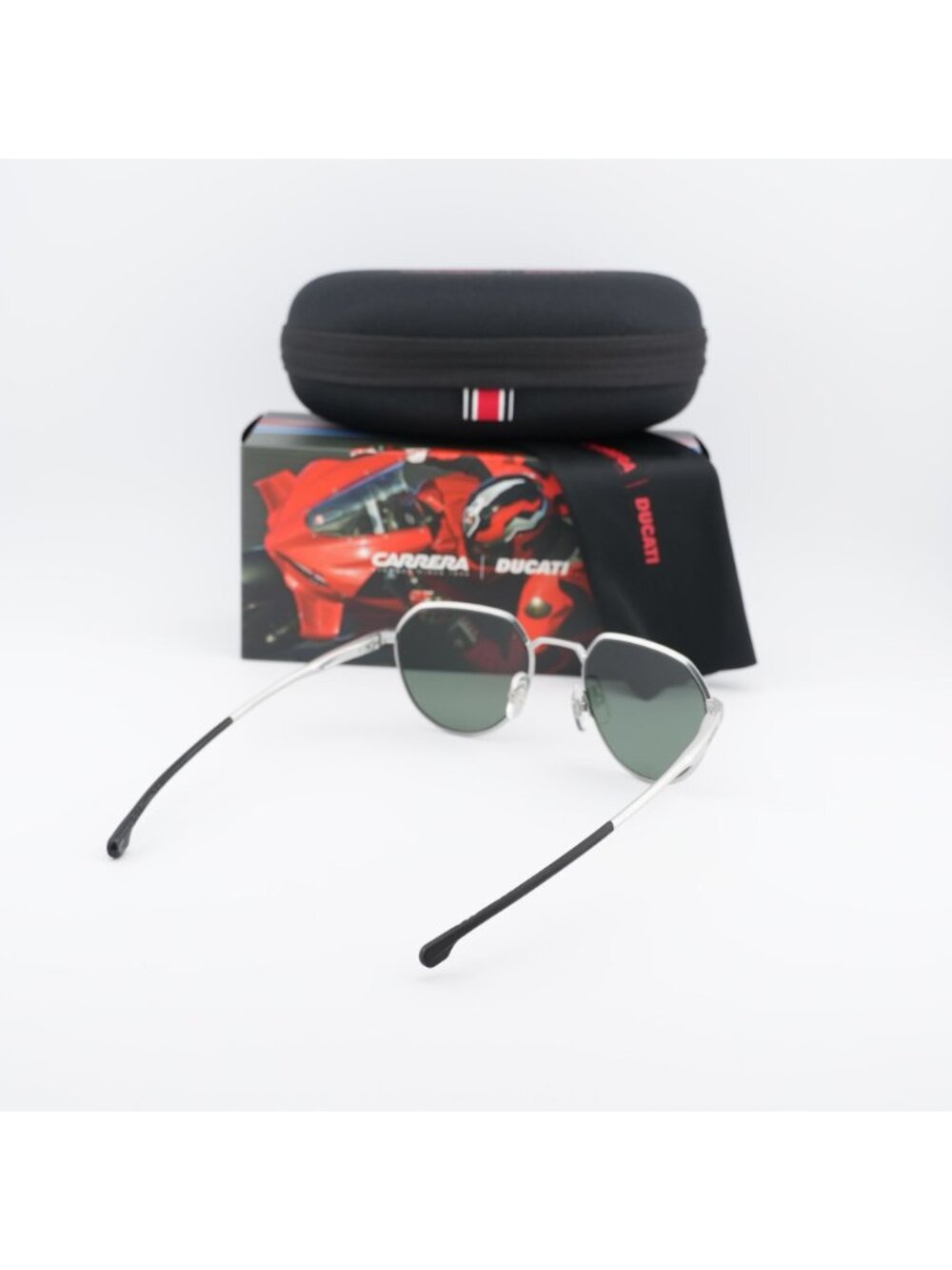 Carrera Ducati CARDUC 036/S 0CTL UC Geometric Sunglasses - Palladium / Grey - Picture 11 of 11